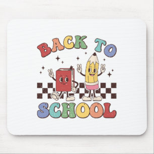 Zurück zur Schule Lehrer Jungen Mädchen Froher ers Mousepad