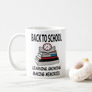 Zurück zur Schule Lehrer Schüler Kaffeetasse