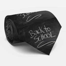 Zurück zur Schule Lehrerin Blackboard Chalk Neckti Krawatte