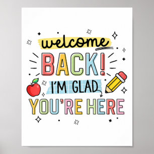 Zurück zur Schule Lehrerin Willkommen zurück im Gl Poster