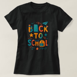 Zurück zur Schule - Lehrmaterial für Typografie T-Shirt