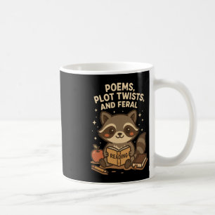 Zurück zur Schule Leselhrer Waschbär Gedicht Handl Kaffeetasse