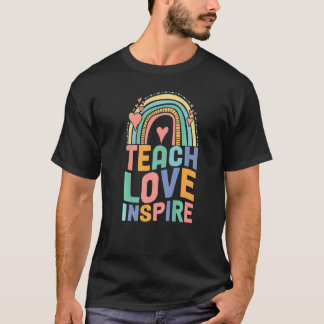 Zurück zur Schule Liebe lehren inspirieren Retro L T-Shirt