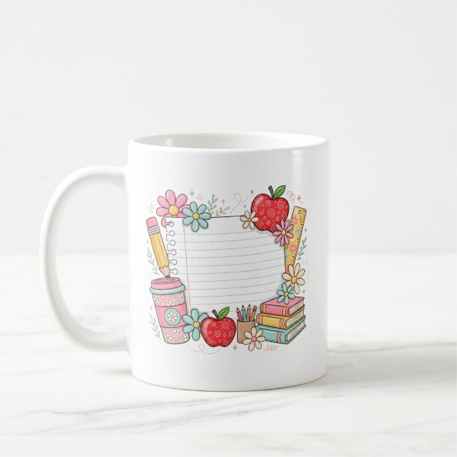 Zurück zur Schule Lieblingslehrer Kaffeetasse (Links)