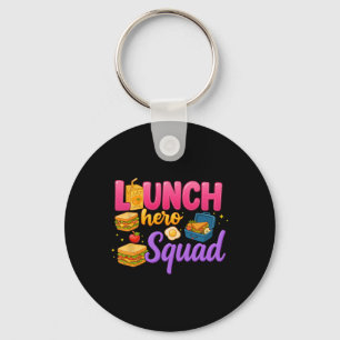 Zurück zur Schule Lunch Lady Squad Lunch Hero Squa Schlüsselanhänger