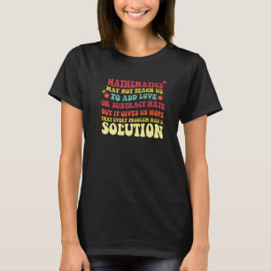 Zurück zur Schule Mathelehrer Zitat Retro-Lehrer W T-Shirt