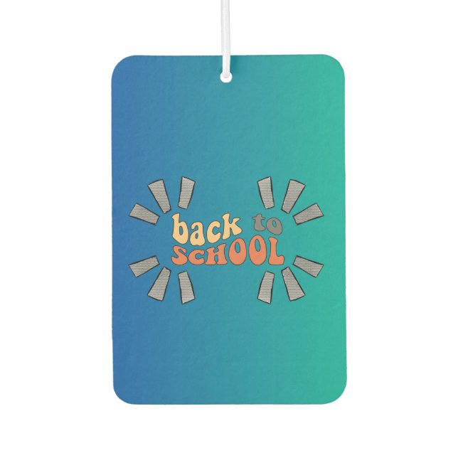 Zurück zur Schule mit einer Animation-Drehung Autolufterfrischer (Vorderseite)