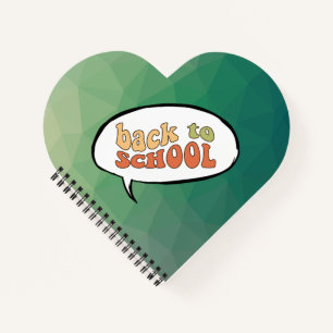 Zurück zur Schule mit einer Animation-Drehung Notizbuch