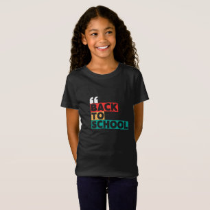 Zurück zur Schule mit klassischer und eleganter To T-Shirt