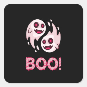 Zurück zur Schule mit lustigen Kinderschulmaterial Quadratischer Aufkleber