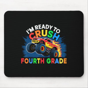 Zurück zur Schule Monster Truck Jungen Erster Tag Mousepad