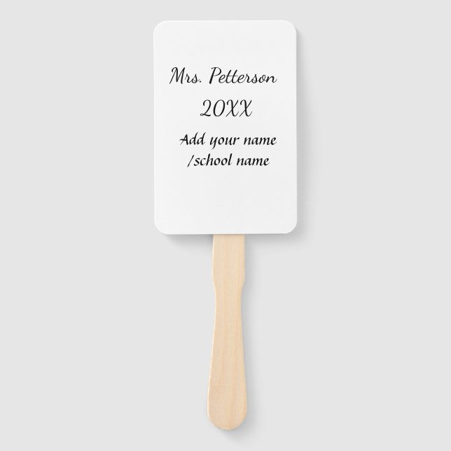 Zurück zur Schule Name der Lehrerin Jahr der Schul Fächer (Vorderseite)