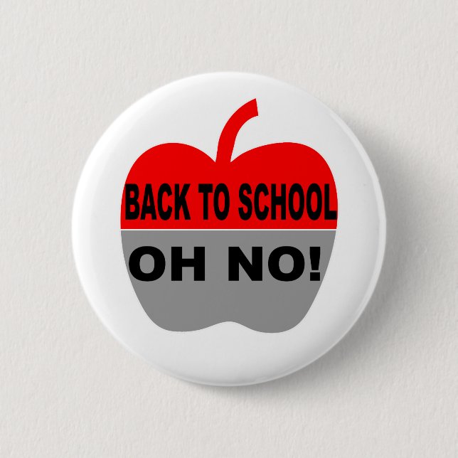 Zurück zur Schule, nein Button (Vorderseite)