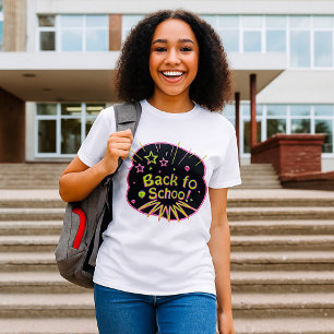 Zurück zur Schule Neon Pop Kunstmuseum Zurück in d T-Shirt