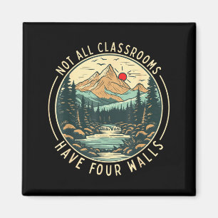 Zurück zur Schule nicht Klassenzimmer haben vier W Magnet