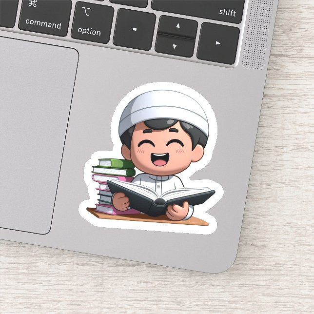 Zurück zur Schule Niedlich islamisch Motivierend f Aufkleber (Detail)