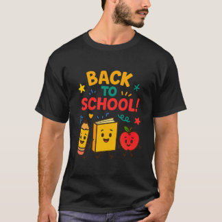 Zurück zur Schule - Niedlicher Cartoon T-Shirt