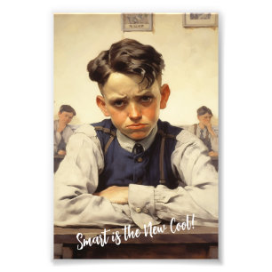 Zurück zur Schule Norman Rockwell Zeichnungen Stil Fotodruck