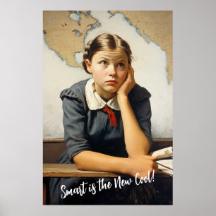 Zurück zur Schule Norman Rockwell Zeichnungen Stil Poster