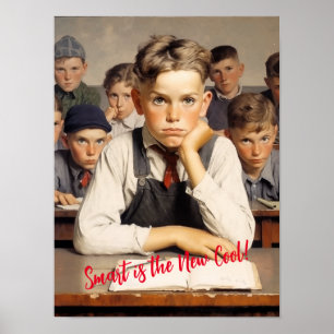 Zurück zur Schule Norman Rockwell Zeichnungen Stil Poster
