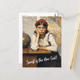 Zurück zur Schule Norman Rockwell Zeichnungen Stil Postkarte