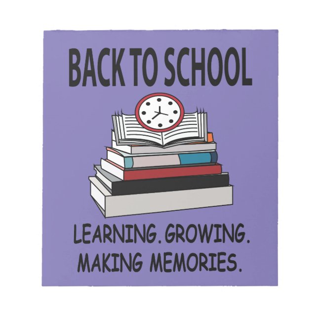 Zurück zur Schule Notizblock (Vorderseite)