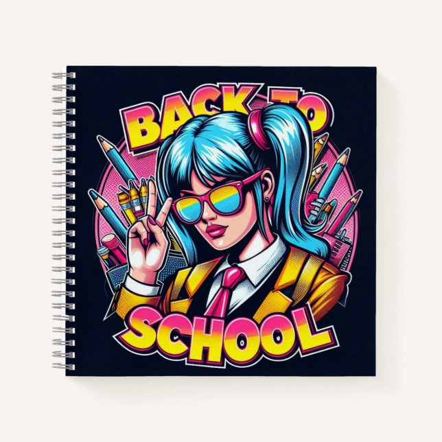 Zurück zur Schule Notizbuch (Vorderseite)