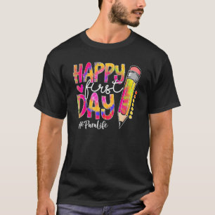 Zurück zur Schule Para Life Bleistift Gefärbte Kra T-Shirt