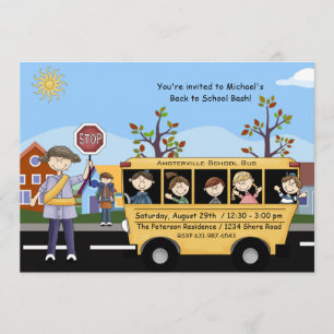 Zurück zur Schule - Party Einladung