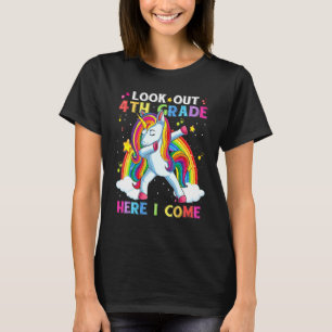 Zurück zur Schule Pass auf, 4. Klasse, ich komme E T-Shirt