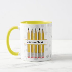 Zurück zur Schule   Pencils Custom Teacher Coffee Tasse