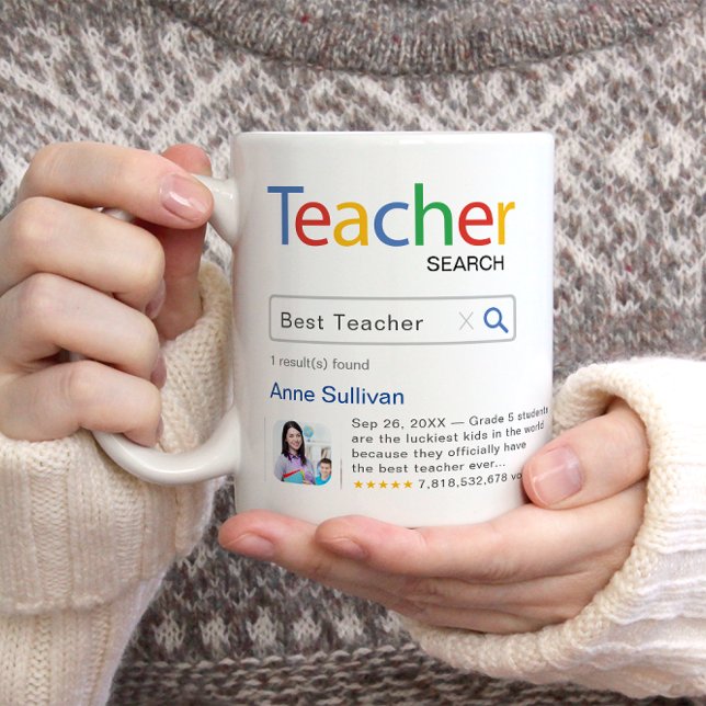 Zurück zur Schule | Personalisiert Teacher Kaffeez Tasse (Von Creator hochgeladen)