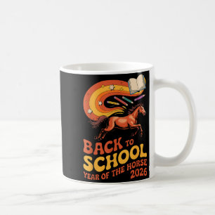 Zurück zur Schule Pferd 2026 Energie Lern Erfolg Kaffeetasse