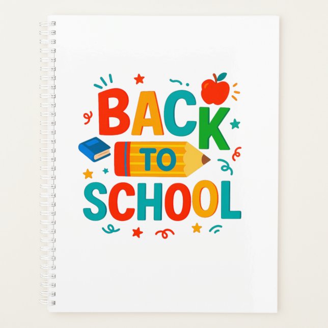Zurück zur Schule  Planer (Vorderseite)
