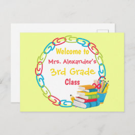 Zurück zur Schule Postkarte