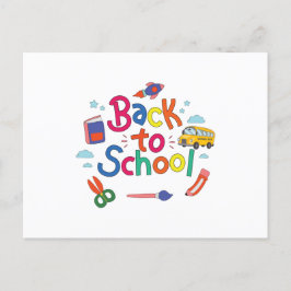 Zurück zur Schule Postkarte