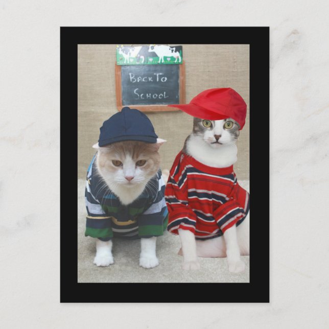 Zurück zur Schule Postkarte (Vorderseite)