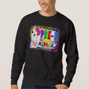 Zurück zur Schule Pre K Schule Alpaka Meine Tasche Sweatshirt