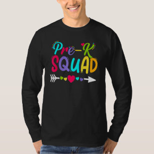 Zurück zur Schule Pre K Squad Froher erster Schult T-Shirt