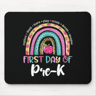 Zurück zur Schule Rainbow Happy ersten Tag der Pre Mousepad