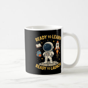 Zurück zur Schule Raketenstart Weltraum Lernen Sch Kaffeetasse