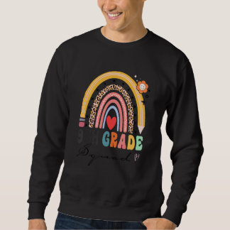 Zurück zur Schule Regenbogen 9. Platz Teach Sweatshirt