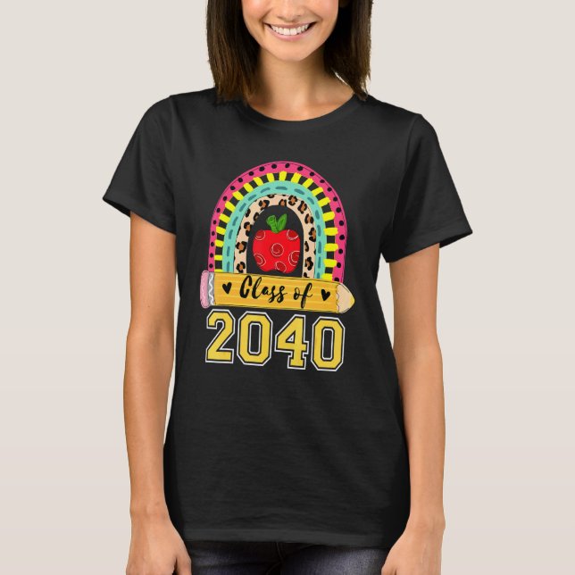 ZURÜCK ZUR SCHULE REGENBOGEN BOHO ABSOLVENTENKLASS T-Shirt (Vorderseite)