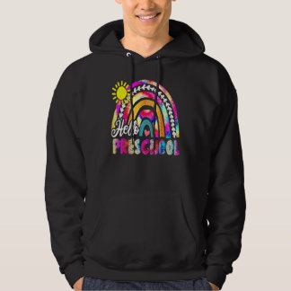 Zurück zur Schule Regenbogen Boho Tie Dye Lehrer H Hoodie