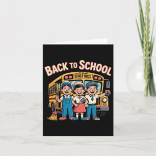 Zurück zur Schule Retro Art - Unsung School Heroes Karte