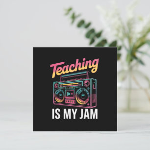Zurück zur Schule Retro-Unterrichten ist mein Ding Dankeskarte