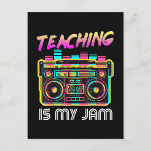 Zurück zur Schule Retro Unterrichten ist mein Ding Feiertagspostkarte