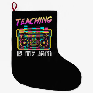 Zurück zur Schule Retro Unterrichten ist mein Ding Großer Weihnachtsstrumpf