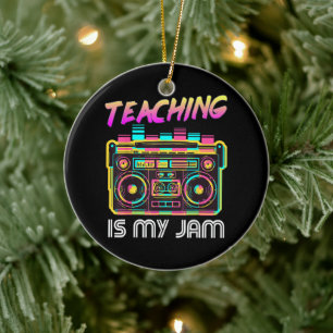 Zurück zur Schule Retro Unterrichten ist mein Ding Keramik Ornament