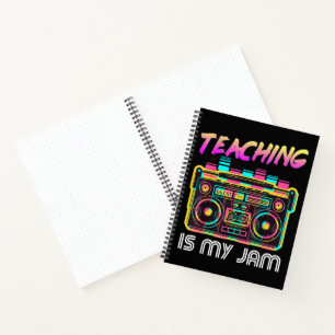 Zurück zur Schule Retro Unterrichten ist mein Ding Notizbuch